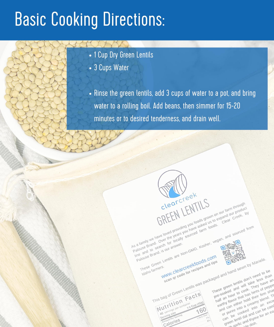 how to cook green lentils