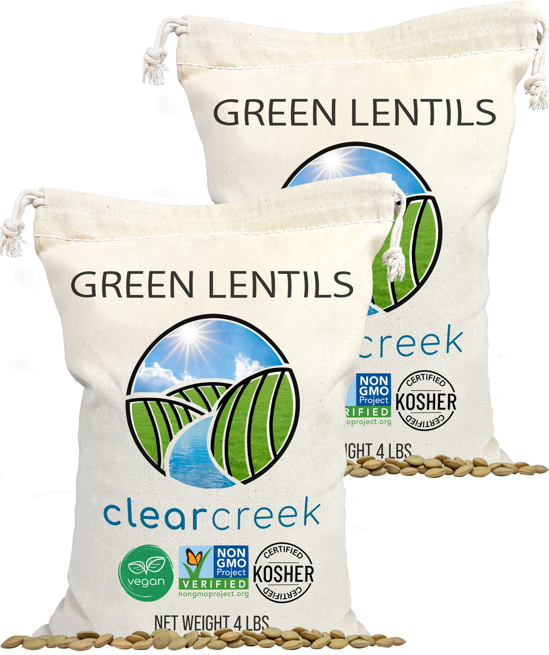 Green lentils 8 lbs