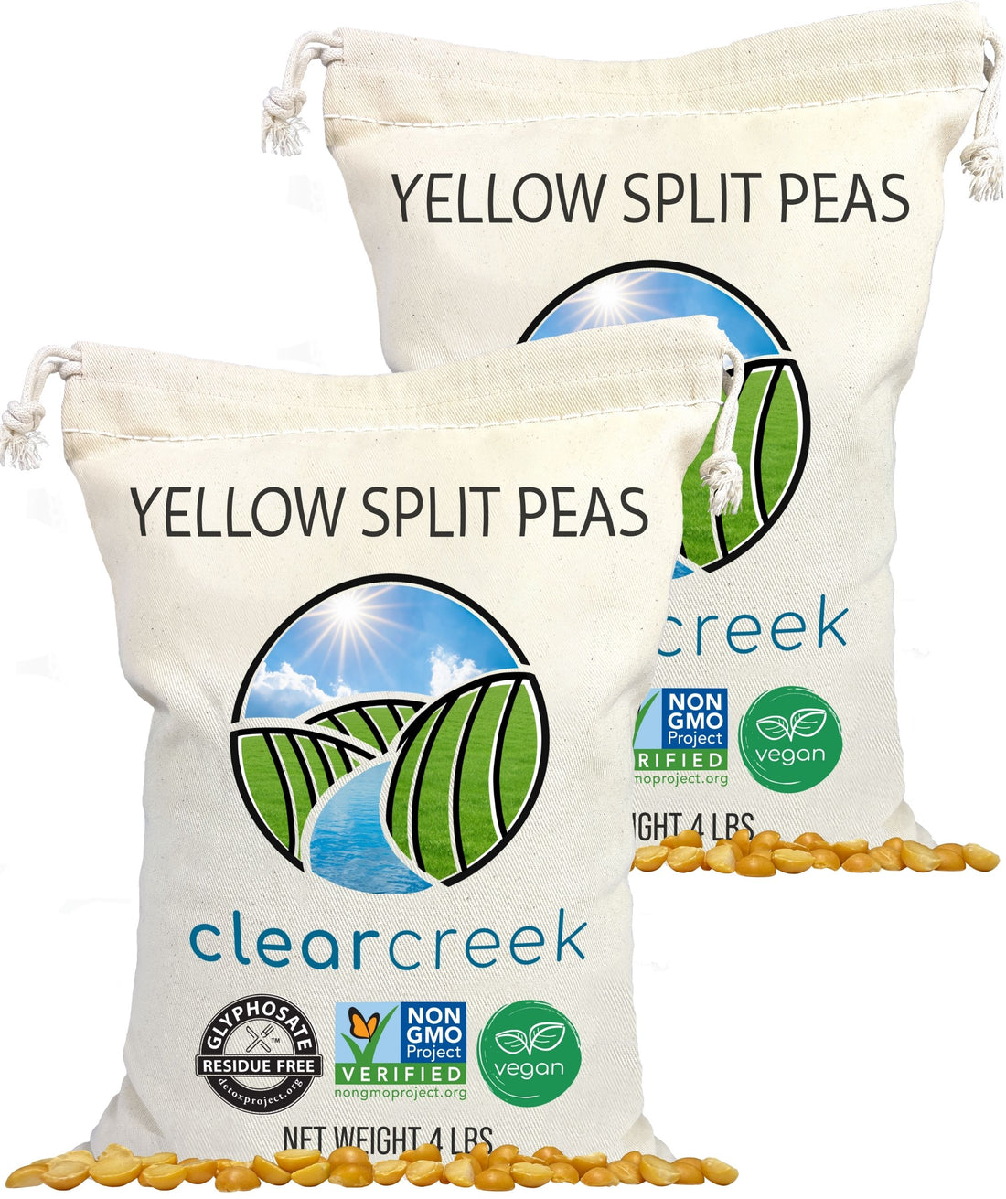 yellow split peas 8 lbs