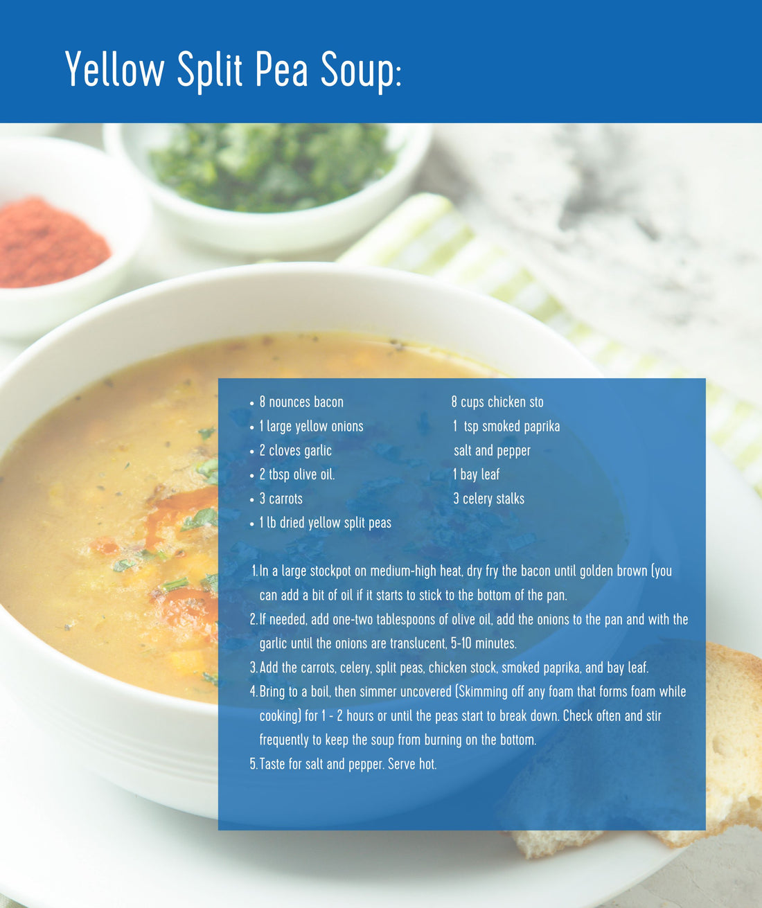 yellow split pea recipe