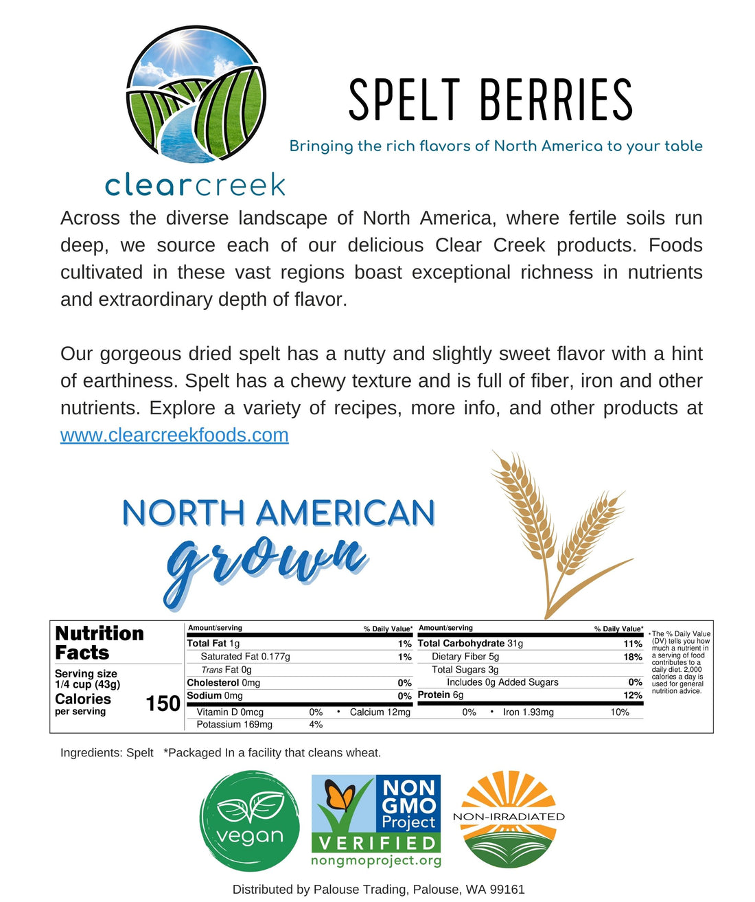 Spelt Berries Nutrition Facts