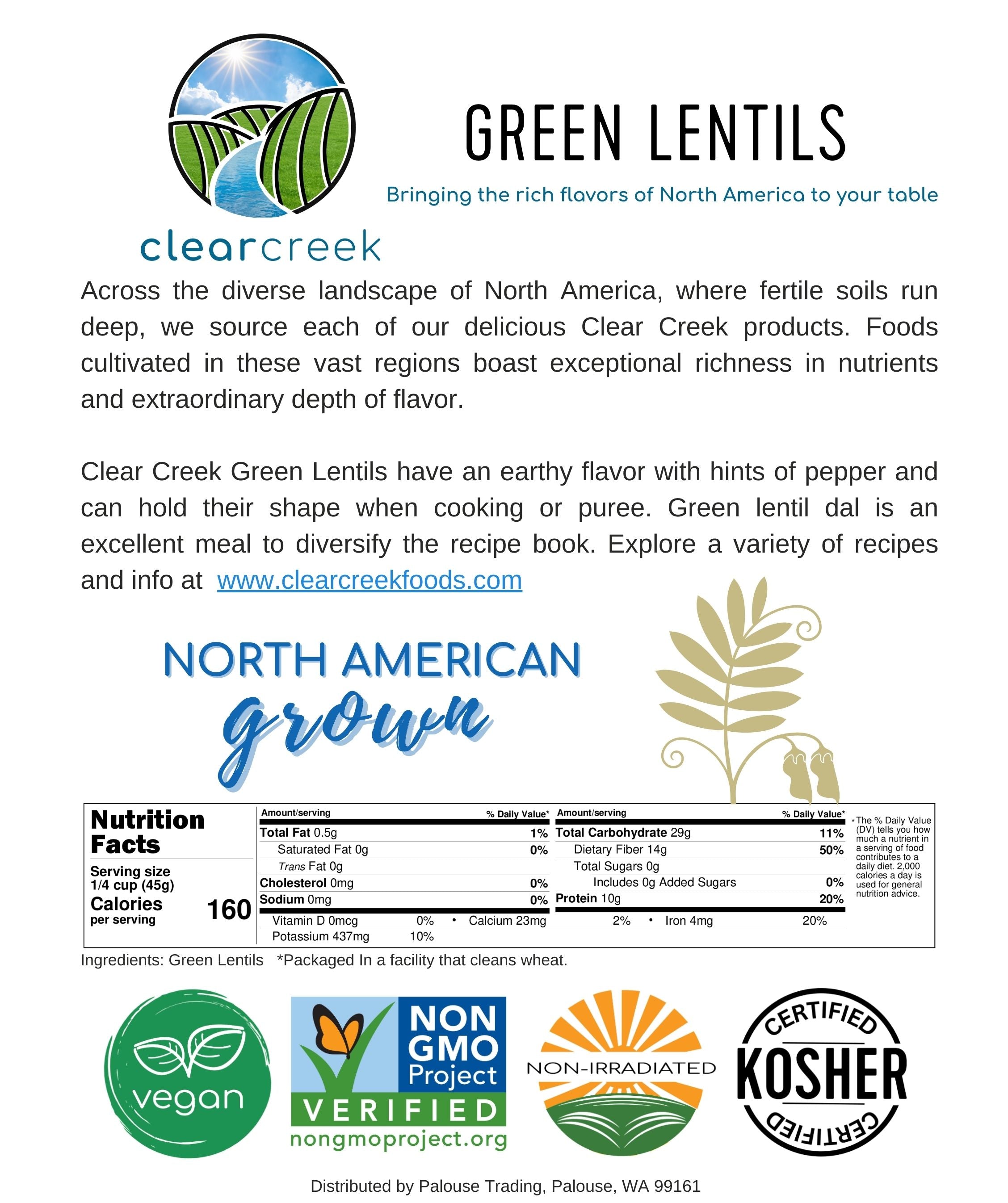 Green Lentils Nutrition Facts