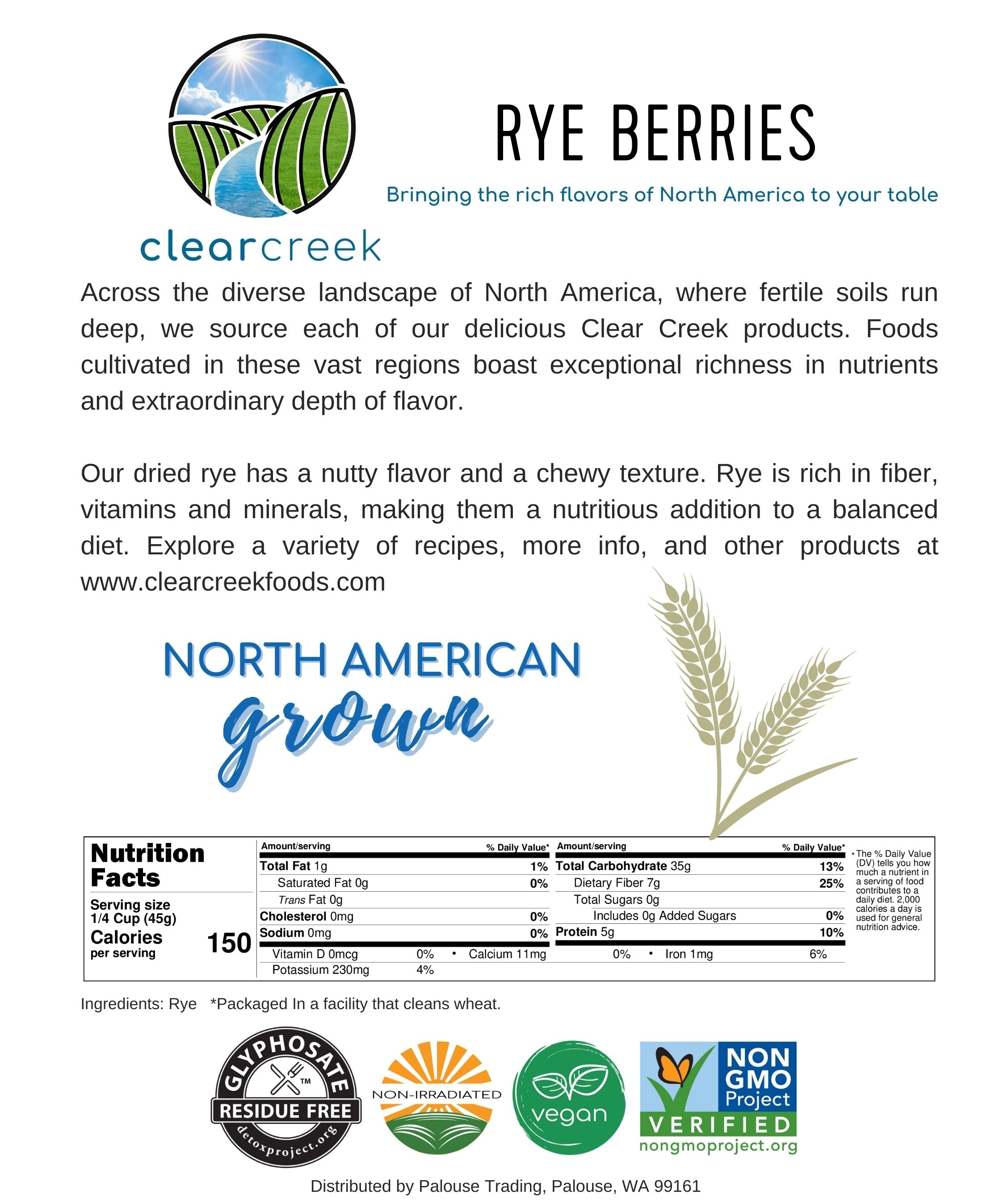 Rye Berries Nutrition Facts