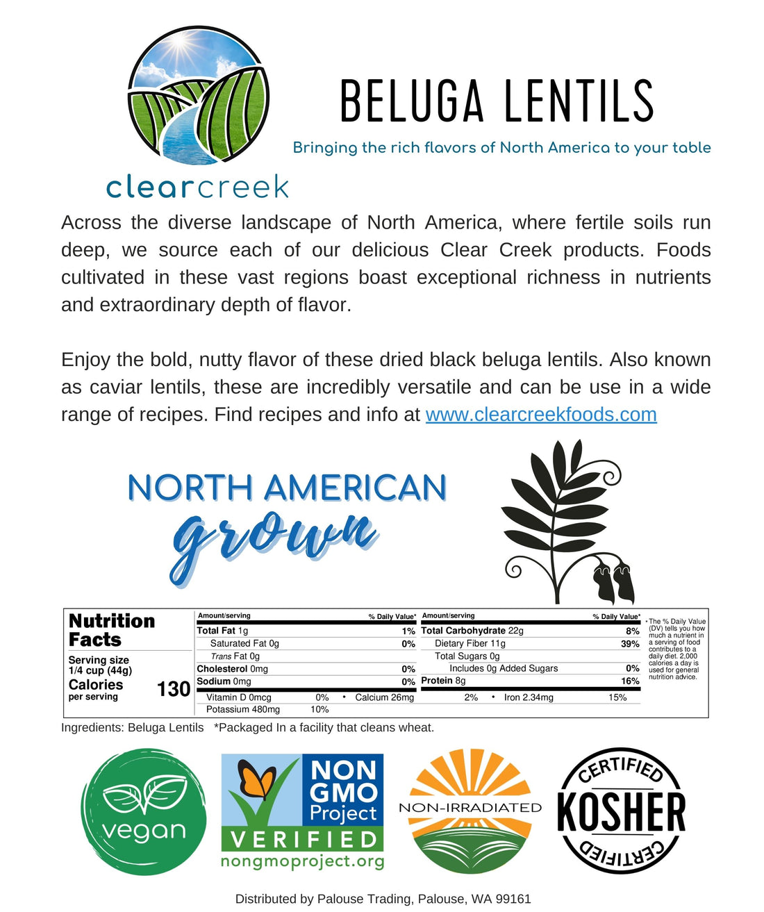 Black Lentils Nutrition Facts