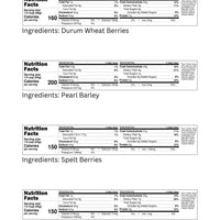 Clear Creek Grains Nutrition Facts