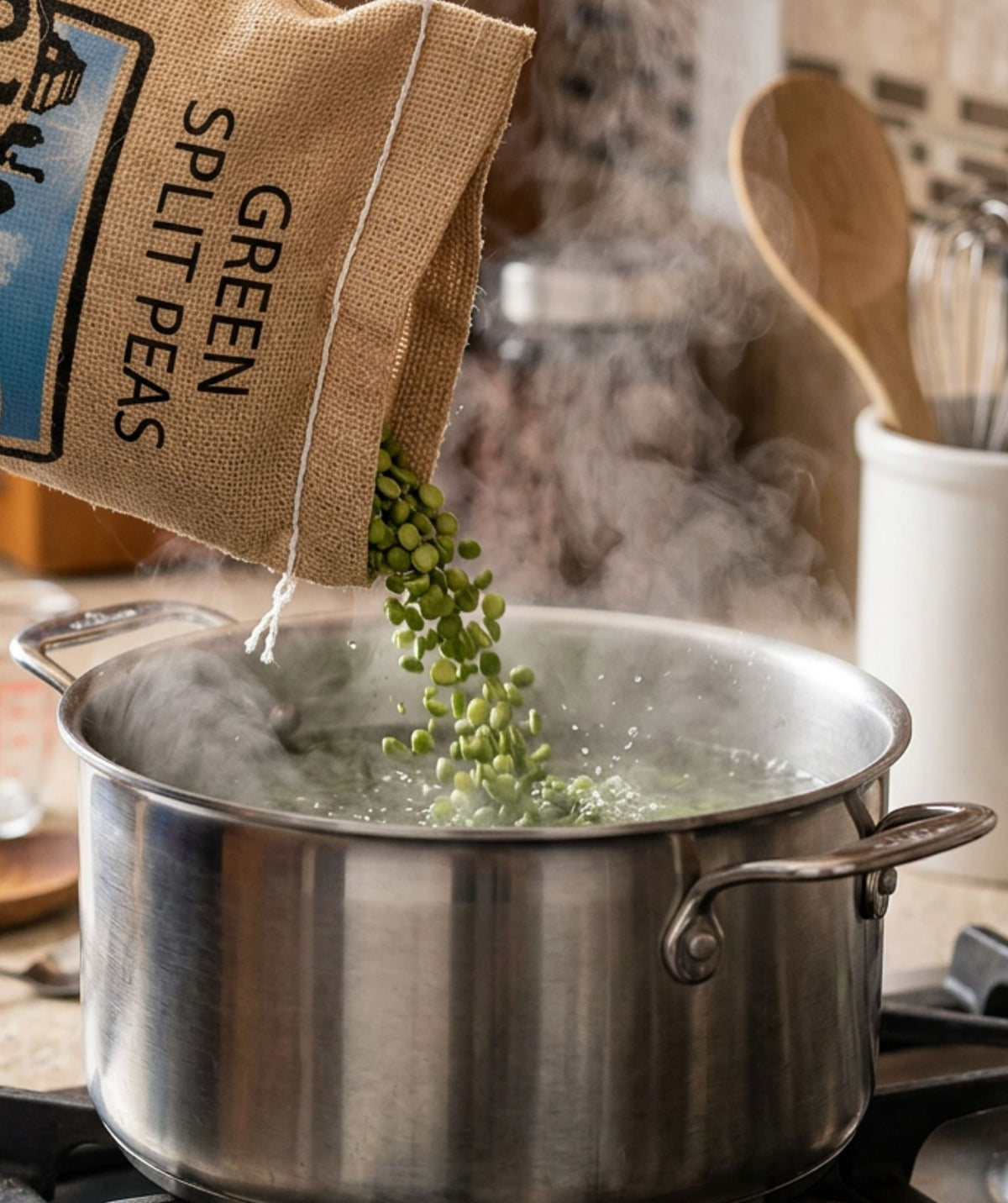 cooking green split peas