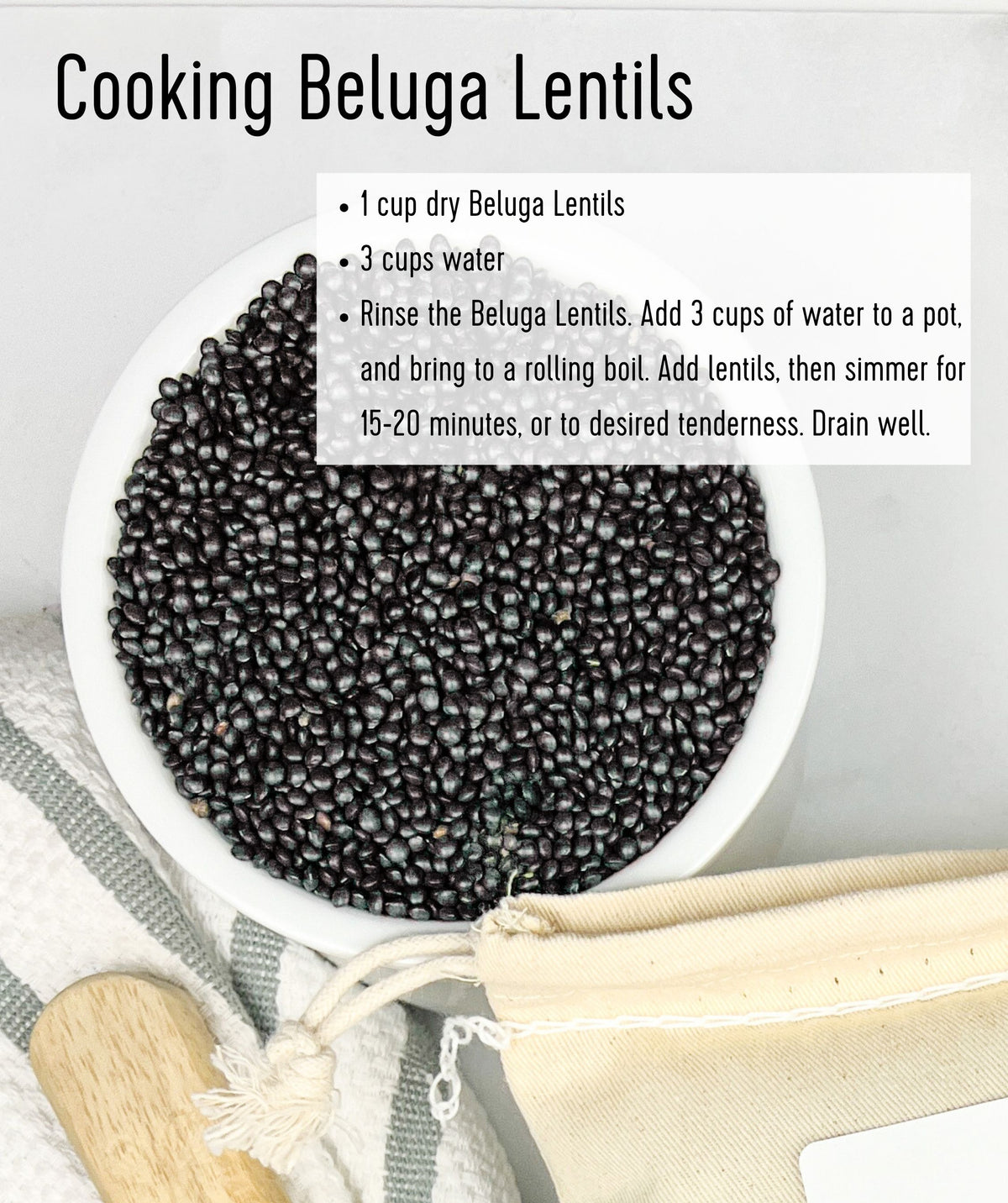 how to cook beluga lentils