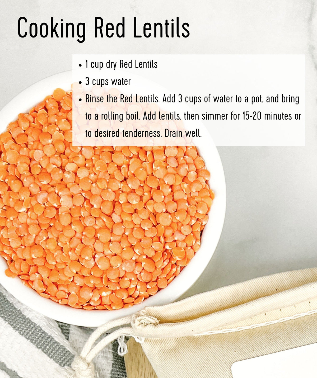how to cook red lentils
