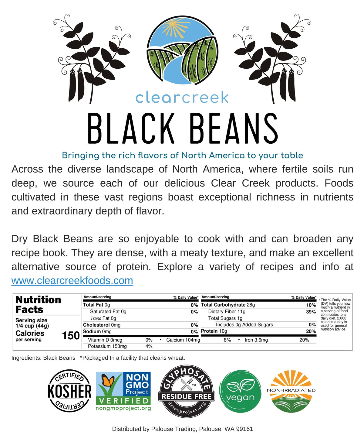 black beans nutrition facts