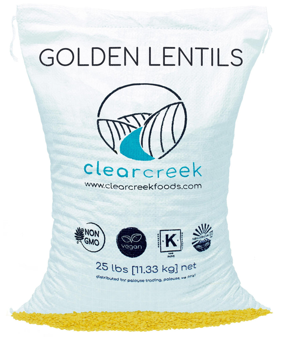 Bulk Gold Lentils 25 LB