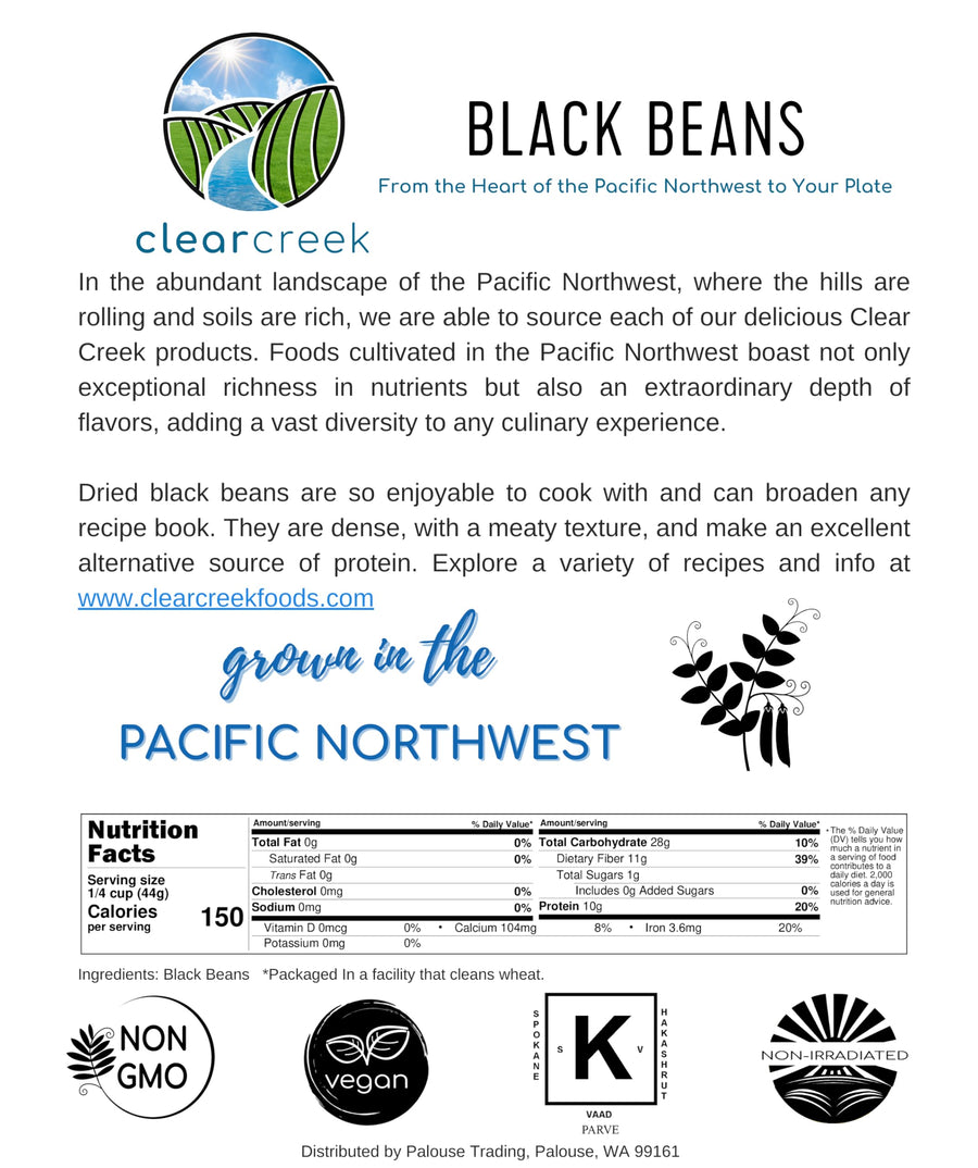 Black Bean Label