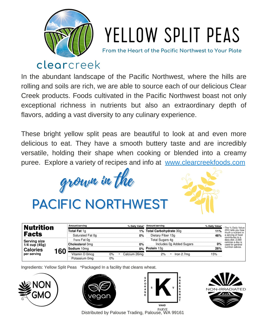 Yellow Split Peas Nutrition Facts