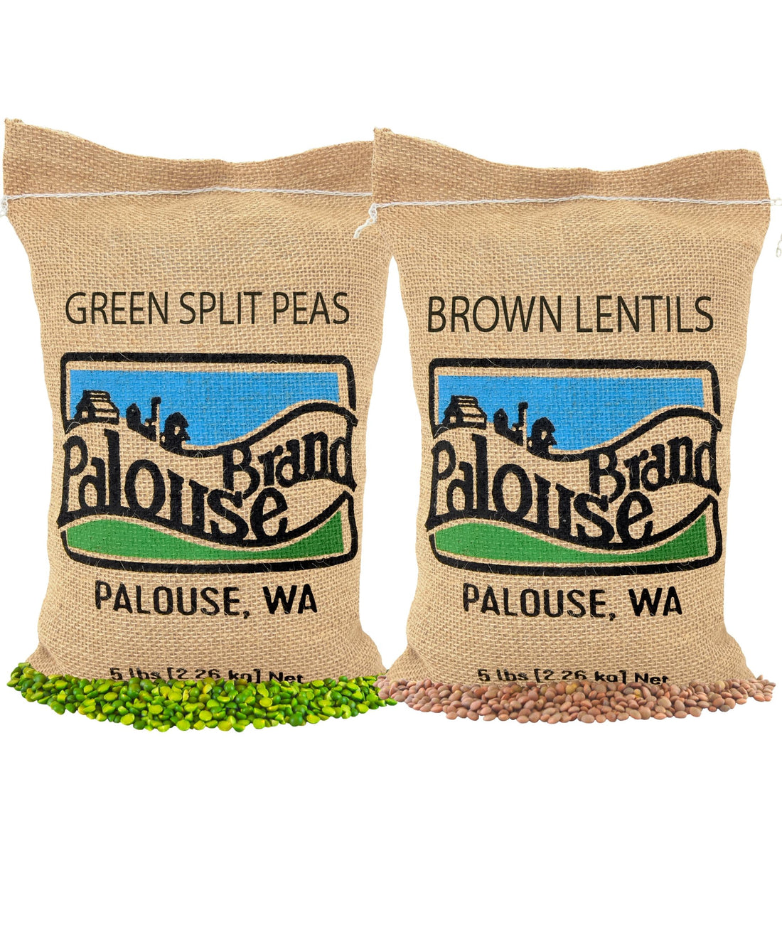 Legume Bundle: Brown Lentils, Green Split Peas | 10 LBS (2 -5 lb bags)