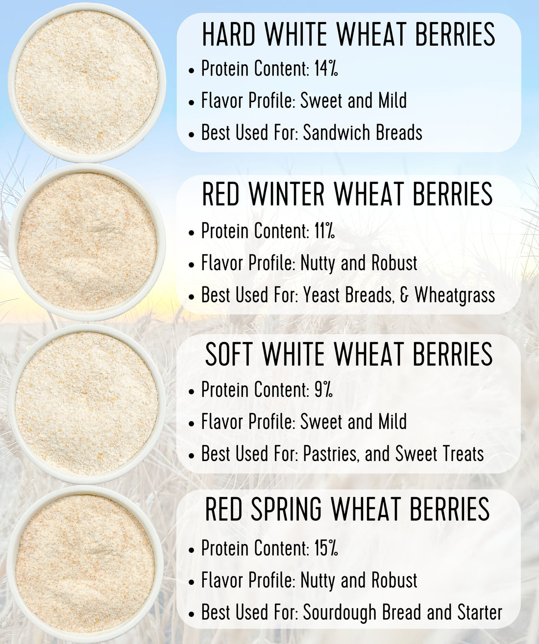 Whole Grain Flour Comparison