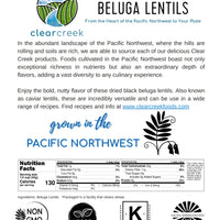 Black Beluga Lentils Nutrition Facts