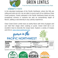 Green Lentil Nutrition Fact