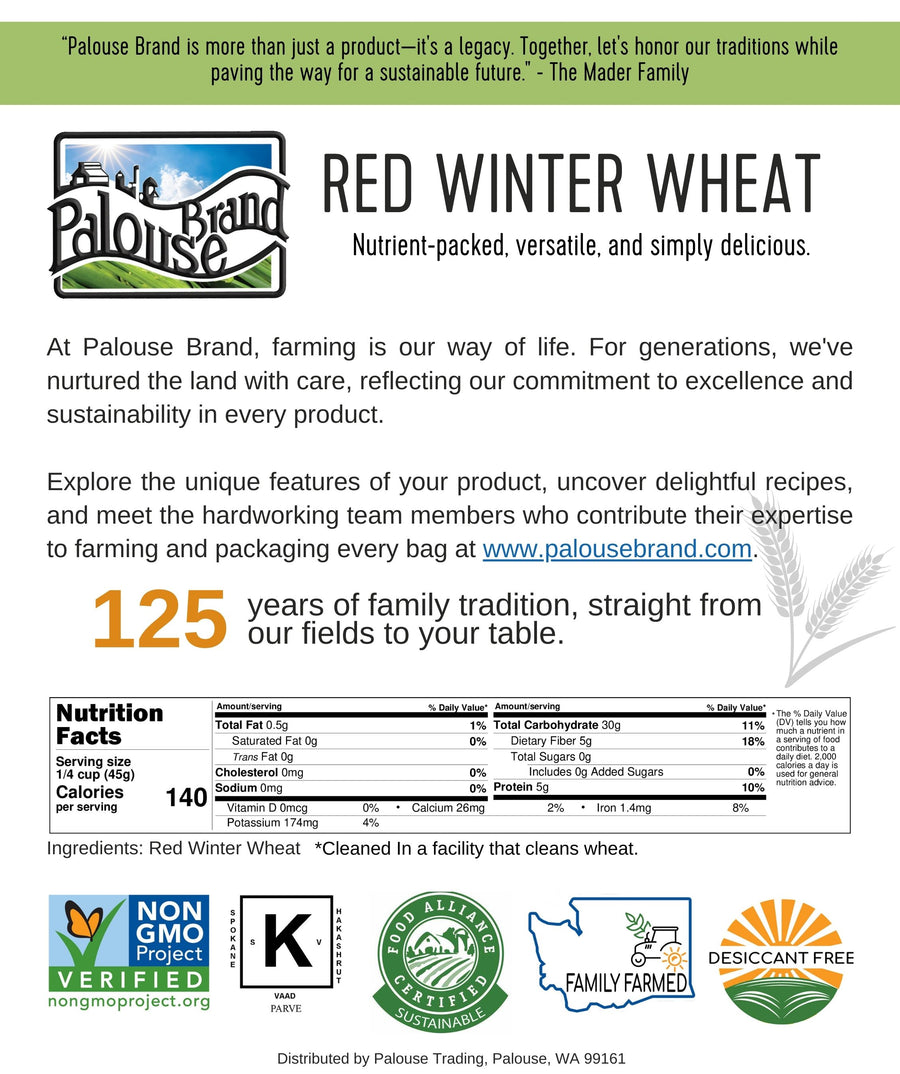 Red Winter Wheat Nutrition Facts