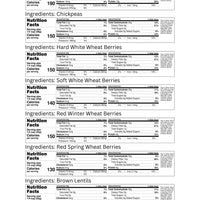 Wheat Berries Nutrition Facts,Legume Nutrition Facts