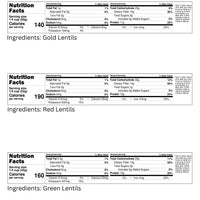 Gold Lentil Nutrition Facts,Red Lentil Nutrition Facts,Green Lentil Nutrition Facts