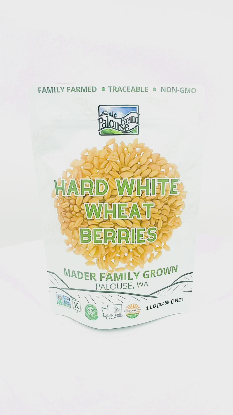 Hard White Wheat Berries | 1 LB