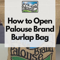 How to open burlap bag