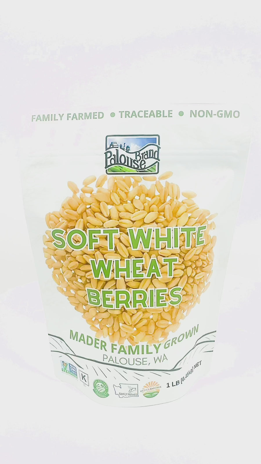 Soft White Wheat Berries | 1 LB